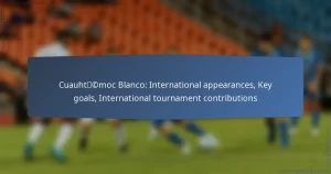 Cuauhtémoc Blanco: International appearances, Key goals, International tournament contributions